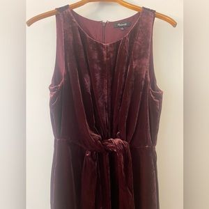 Madewell Velvet Jumpsuit
